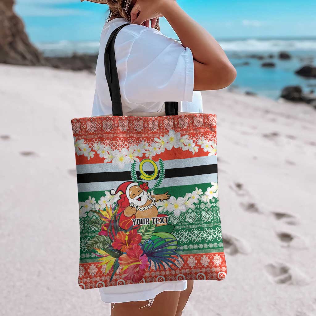 Personalised Penama Joyeux Noel Tote Bag Proud To Be a Ni-Van Sand Drawing Art - Polynesian Pride