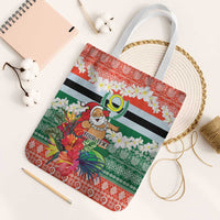 Personalised Penama Joyeux Noel Tote Bag Proud To Be a Ni-Van Sand Drawing Art - Polynesian Pride