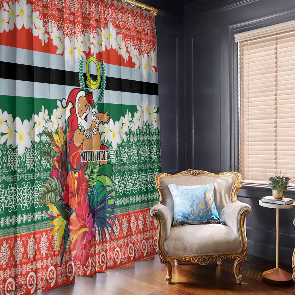 Personalised Penama Joyeux Noel Window Curtain Proud To Be a Ni-Van Sand Drawing Art - Polynesian Pride