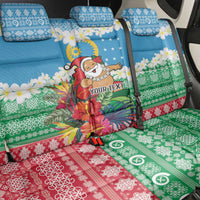 Personalised Sanma Joyeux Noel Back Car Seat Cover Proud To Be a Ni-Van Sand Drawing Art - Polynesian Pride