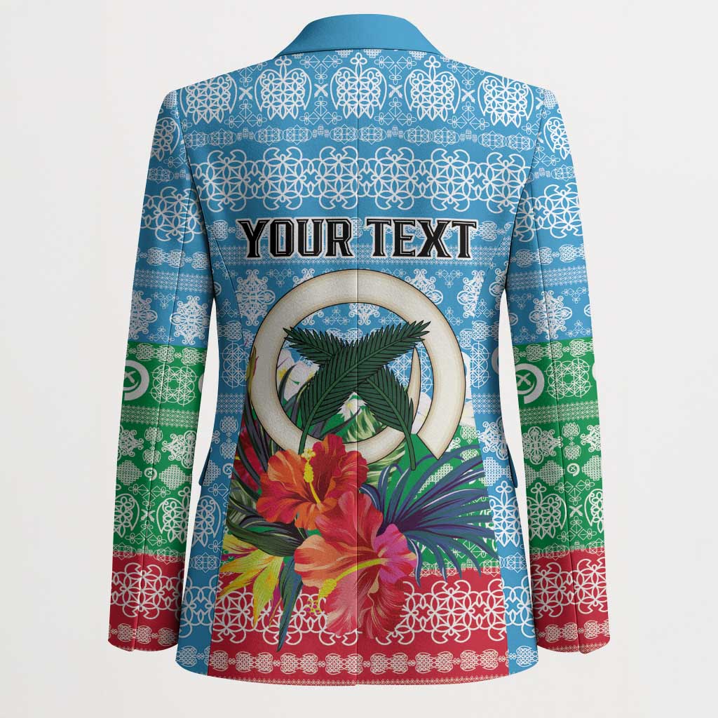 Personalised Sanma Joyeux Noel Blazer Proud To Be a Ni-Van Sand Drawing Art - Polynesian Pride