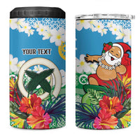 Personalised Sanma Joyeux Noel 4 in 1 Can Cooler Tumbler Proud To Be a Ni-Van Sand Drawing Art - Polynesian Pride