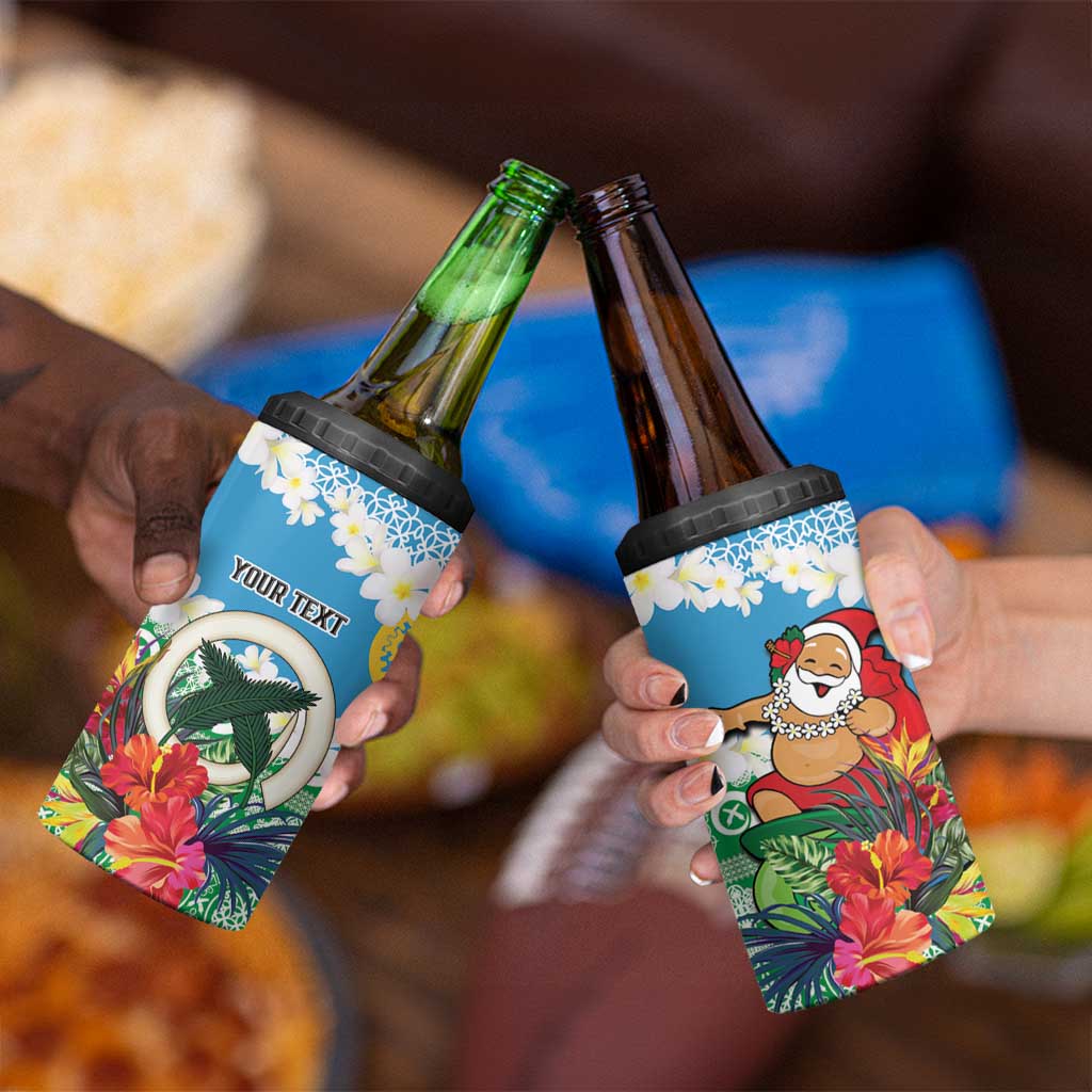 Personalised Sanma Joyeux Noel 4 in 1 Can Cooler Tumbler Proud To Be a Ni-Van Sand Drawing Art - Polynesian Pride