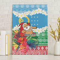 Personalised Sanma Joyeux Noel Canvas Wall Art Proud To Be a Ni-Van Sand Drawing Art - Polynesian Pride