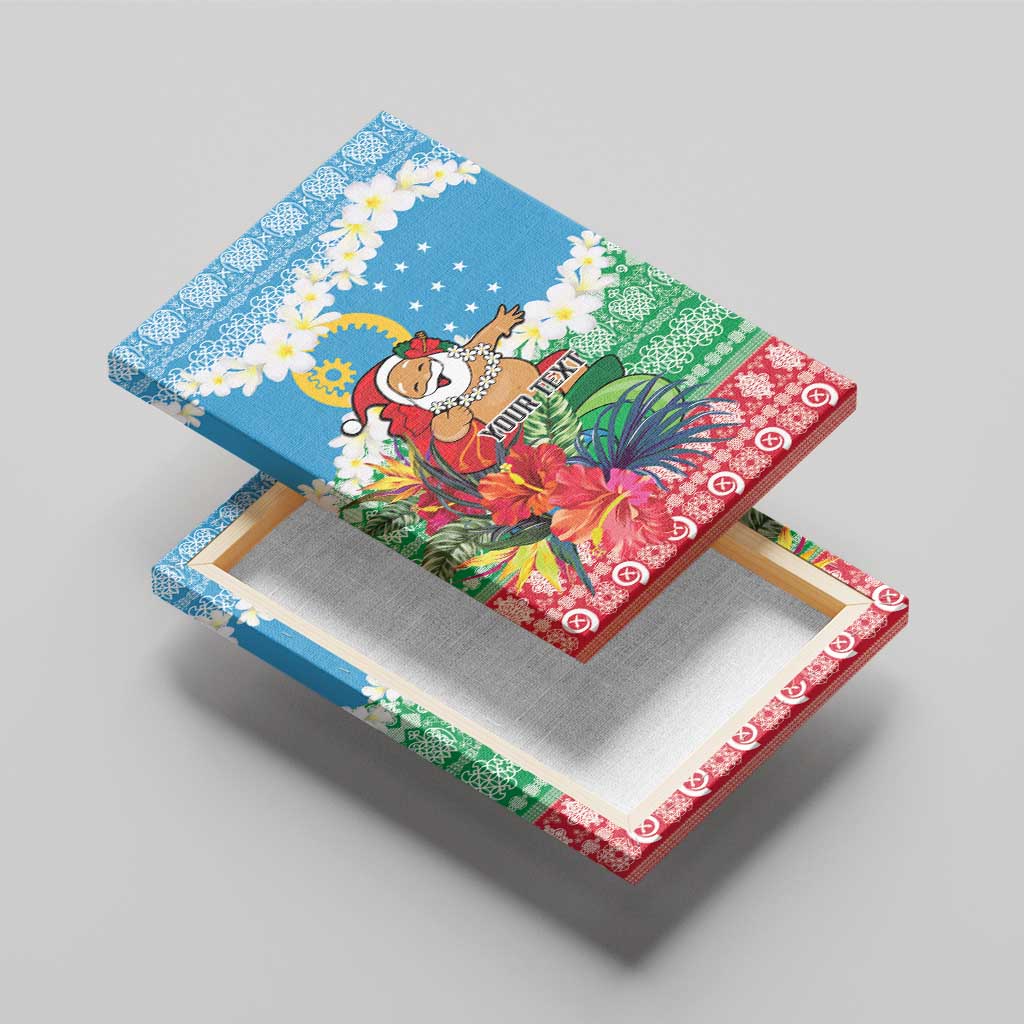 Personalised Sanma Joyeux Noel Canvas Wall Art Proud To Be a Ni-Van Sand Drawing Art - Polynesian Pride