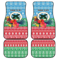 Personalised Sanma Joyeux Noel Car Mats Proud To Be a Ni-Van Sand Drawing Art - Polynesian Pride