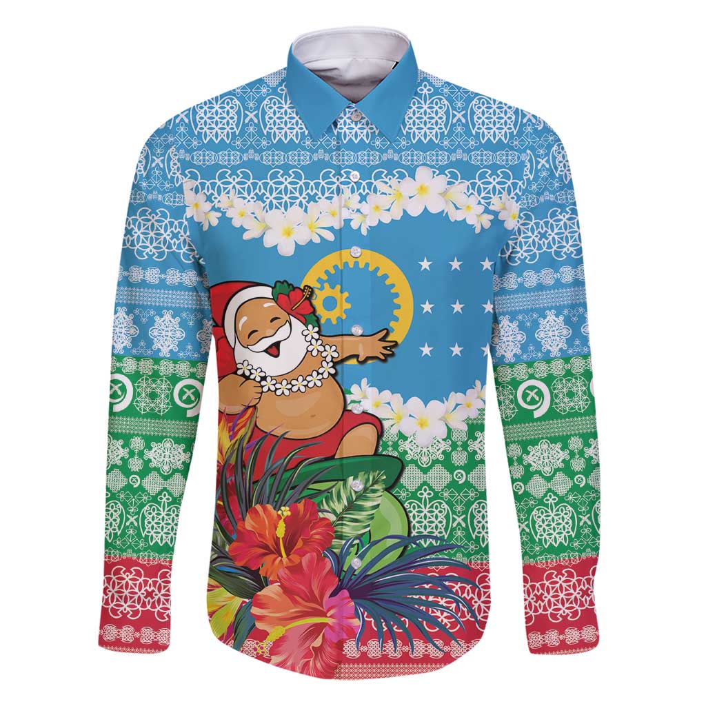 Personalised Sanma Joyeux Noel Family Matching Off Shoulder Maxi Dress and Hawaiian Shirt Proud To Be a Ni-Van Sand Drawing Art - Polynesian Pride