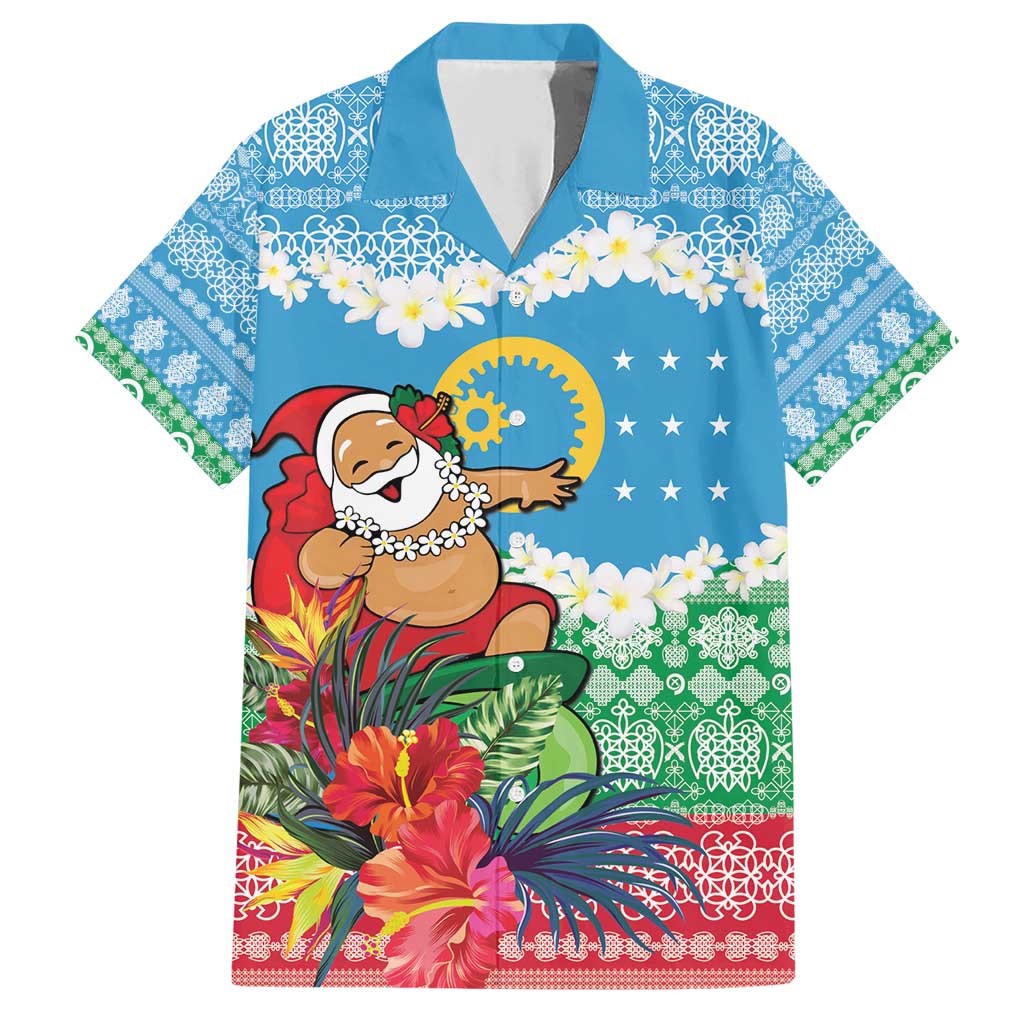 Personalised Sanma Joyeux Noel Family Matching Short Sleeve Bodycon Dress and Hawaiian Shirt Proud To Be a Ni-Van Sand Drawing Art - Polynesian Pride