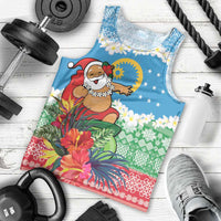Personalised Sanma Joyeux Noel Men Tank Top Proud To Be a Ni-Van Sand Drawing Art - Polynesian Pride