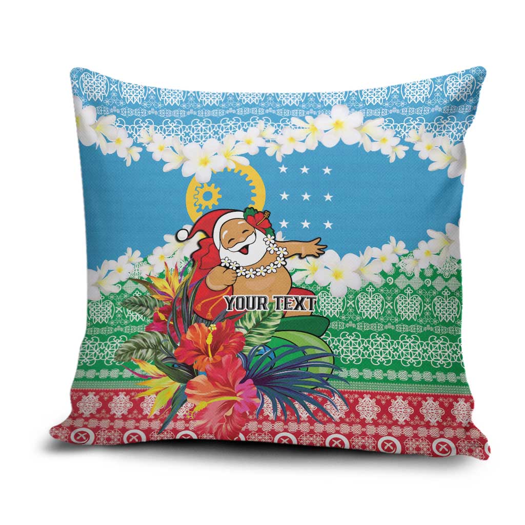 Personalised Sanma Joyeux Noel Pillow Cover Proud To Be a Ni-Van Sand Drawing Art - Polynesian Pride