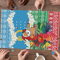 Personalised Sanma Joyeux Noel Puzzle Proud To Be a Ni-Van Sand Drawing Art LT9 - Polynesian Pride