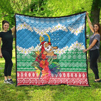 Personalised Sanma Joyeux Noel Quilt Proud To Be a Ni-Van Sand Drawing Art - Polynesian Pride