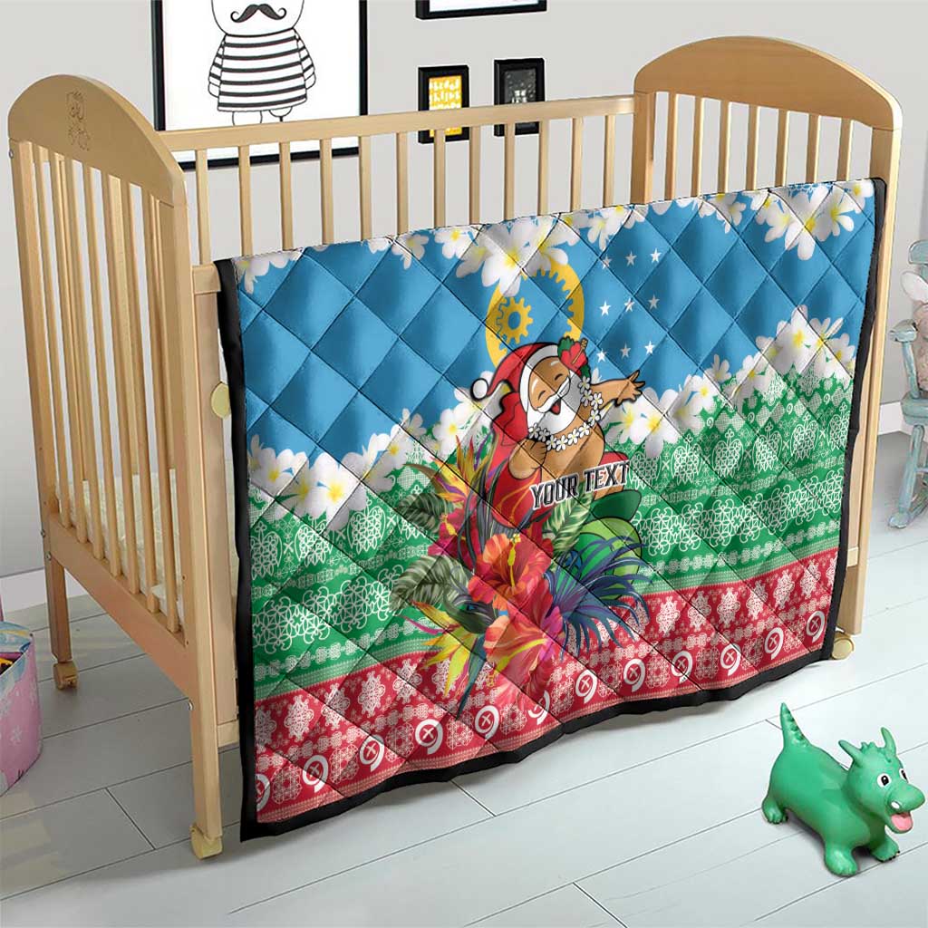 Personalised Sanma Joyeux Noel Quilt Proud To Be a Ni-Van Sand Drawing Art - Polynesian Pride