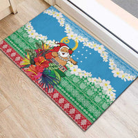 Personalised Sanma Joyeux Noel Rubber Doormat Proud To Be a Ni-Van Sand Drawing Art LT9 - Polynesian Pride