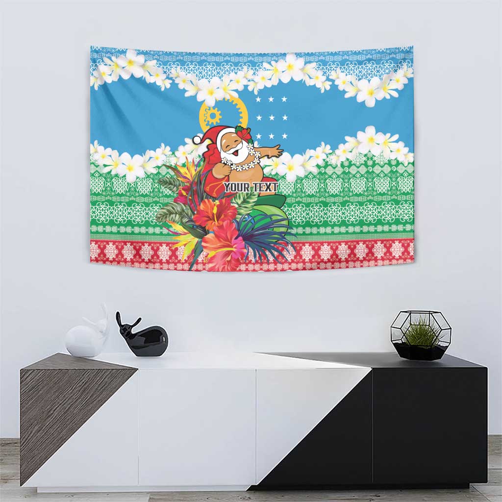 Personalised Sanma Joyeux Noel Tapestry Proud To Be a Ni-Van Sand Drawing Art LT9 - Polynesian Pride