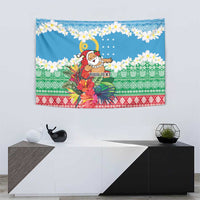 Personalised Sanma Joyeux Noel Tapestry Proud To Be a Ni-Van Sand Drawing Art LT9 - Polynesian Pride