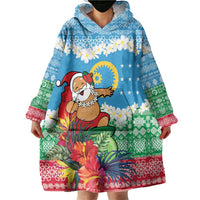 Personalised Sanma Joyeux Noel Wearable Blanket Hoodie Proud To Be a Ni-Van Sand Drawing Art - Polynesian Pride