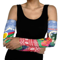 Personalised Shefa Joyeux Noel Arm Sleeves Proud To Be a Ni-Van Sand Drawing Art - Polynesian Pride