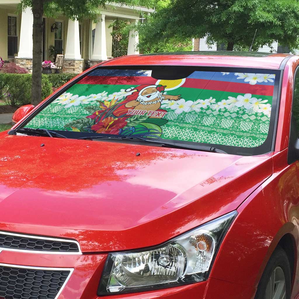 Personalised Shefa Joyeux Noel Auto Sun Shade Proud To Be a Ni-Van Sand Drawing Art LT9 - Polynesian Pride