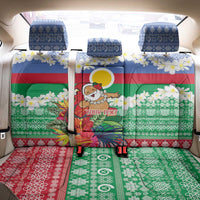 Personalised Shefa Joyeux Noel Back Car Seat Cover Proud To Be a Ni-Van Sand Drawing Art - Polynesian Pride