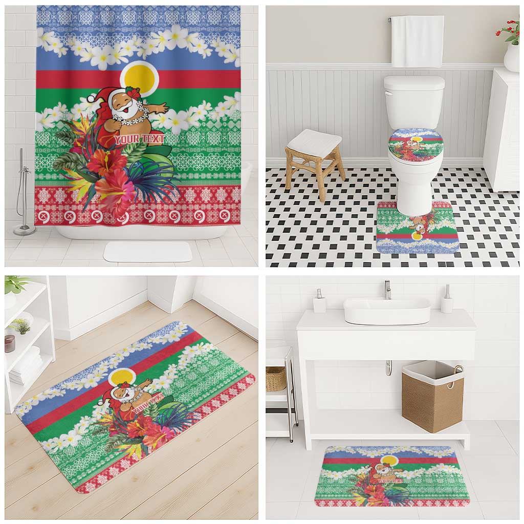 Personalised Shefa Joyeux Noel Bathroom Set Proud To Be a Ni-Van Sand Drawing Art - Polynesian Pride