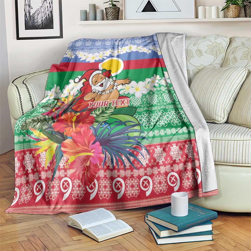 Personalised Shefa Joyeux Noel Blanket Proud To Be a Ni-Van Sand Drawing Art - Polynesian Pride