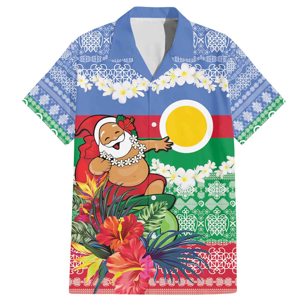 Personalised Shefa Joyeux Noel Family Matching Puletasi and Hawaiian Shirt Proud To Be a Ni-Van Sand Drawing Art - Polynesian Pride