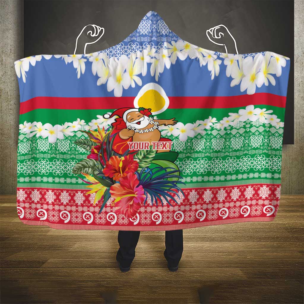 Personalised Shefa Joyeux Noel Hooded Blanket Proud To Be a Ni-Van Sand Drawing Art LT9 - Polynesian Pride