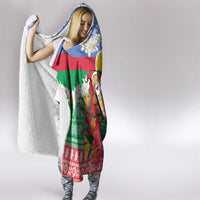 Personalised Shefa Joyeux Noel Hooded Blanket Proud To Be a Ni-Van Sand Drawing Art LT9 - Polynesian Pride