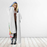 Personalised Shefa Joyeux Noel Hooded Blanket Proud To Be a Ni-Van Sand Drawing Art LT9 - Polynesian Pride