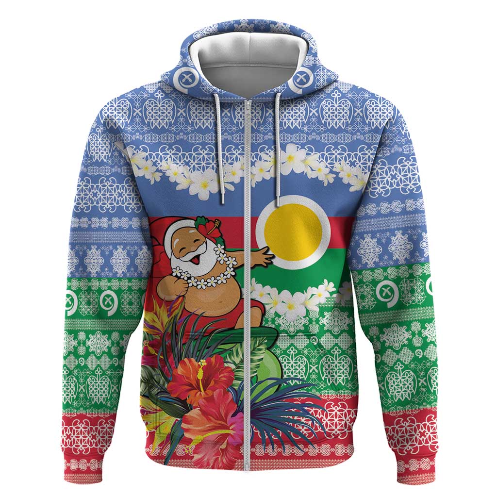 Personalised Shefa Joyeux Noel Hoodie Proud To Be a Ni-Van Sand Drawing Art - Polynesian Pride