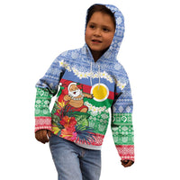Personalised Shefa Joyeux Noel Kid Hoodie Proud To Be a Ni-Van Sand Drawing Art LT9 - Polynesian Pride