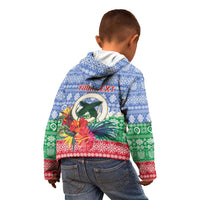 Personalised Shefa Joyeux Noel Kid Hoodie Proud To Be a Ni-Van Sand Drawing Art LT9 - Polynesian Pride