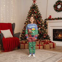 Personalised Shefa Joyeux Noel Christmas Pajama Set Proud To Be a Ni-Van Sand Drawing Art - Polynesian Pride