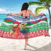 Personalised Shefa Joyeux Noel Sarong Proud To Be a Ni-Van Sand Drawing Art - Polynesian Pride