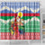 Personalised Shefa Joyeux Noel Shower Curtain Proud To Be a Ni-Van Sand Drawing Art - Polynesian Pride