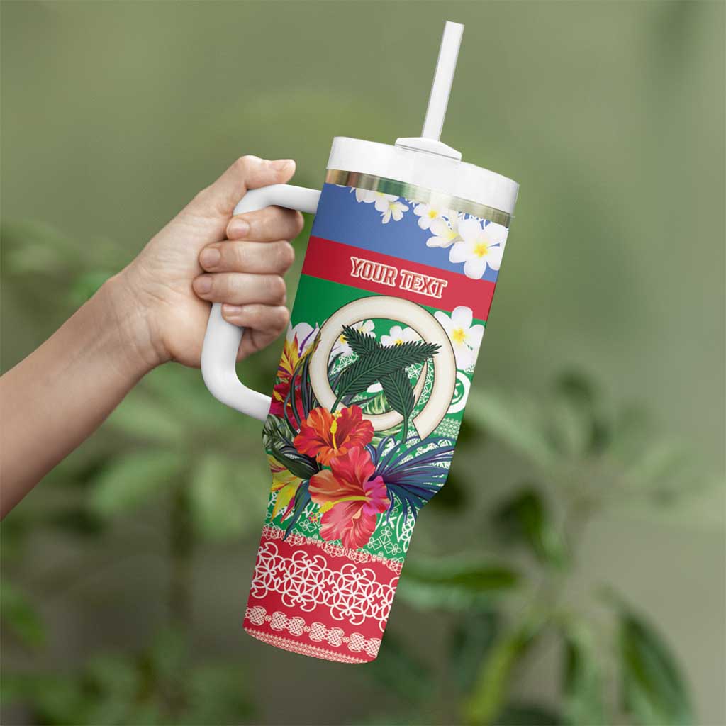 Personalised Shefa Joyeux Noel Tumbler With Handle Proud To Be a Ni-Van Sand Drawing Art - Polynesian Pride