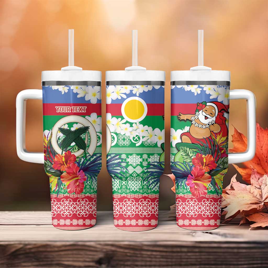 Personalised Shefa Joyeux Noel Tumbler With Handle Proud To Be a Ni-Van Sand Drawing Art - Polynesian Pride