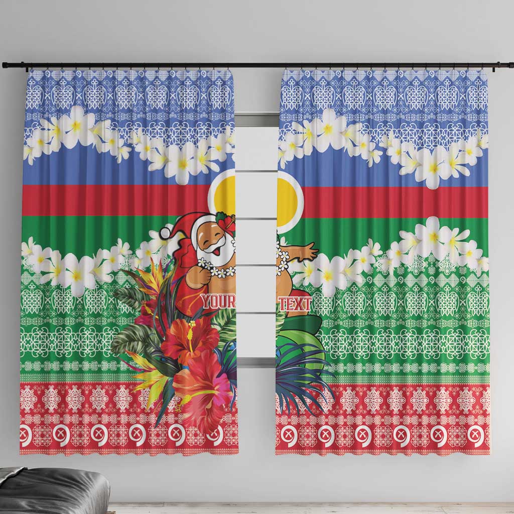 Personalised Shefa Joyeux Noel Window Curtain Proud To Be a Ni-Van Sand Drawing Art - Polynesian Pride