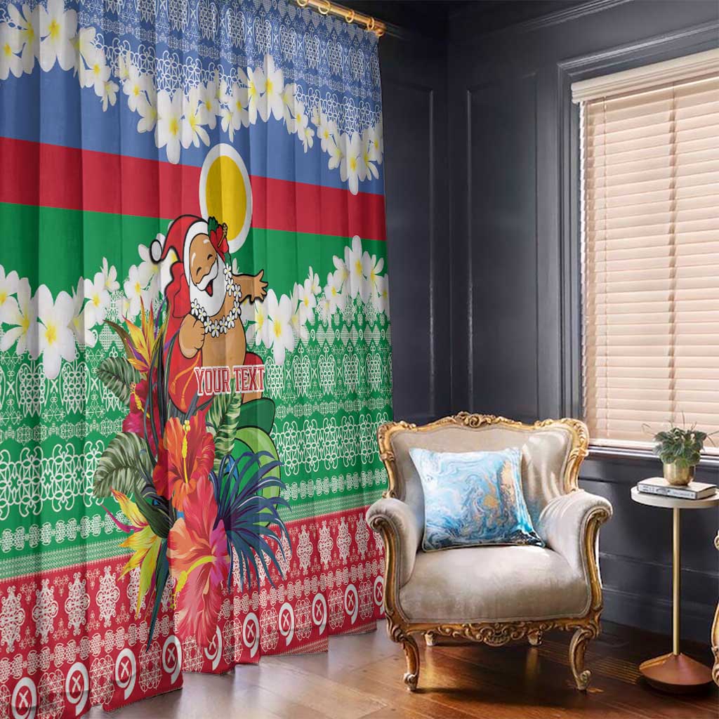 Personalised Shefa Joyeux Noel Window Curtain Proud To Be a Ni-Van Sand Drawing Art - Polynesian Pride