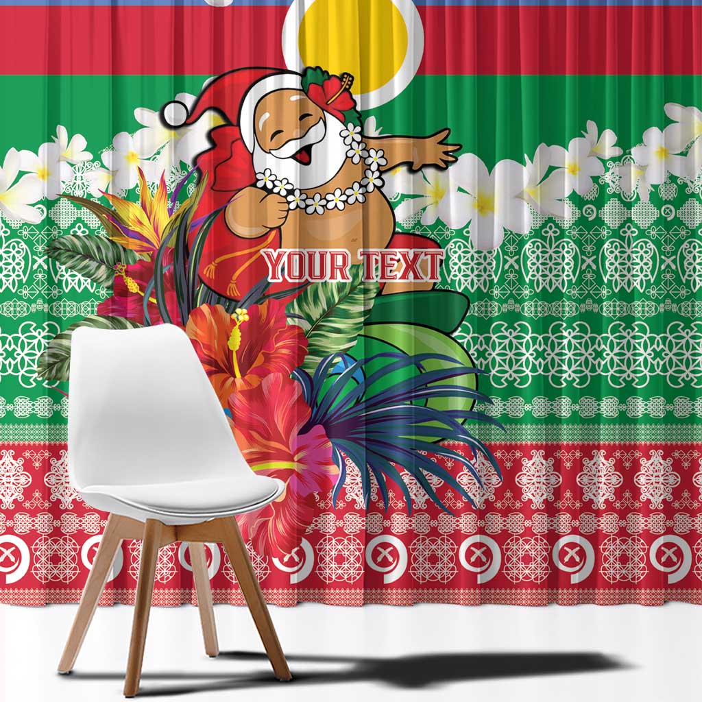 Personalised Shefa Joyeux Noel Window Curtain Proud To Be a Ni-Van Sand Drawing Art - Polynesian Pride