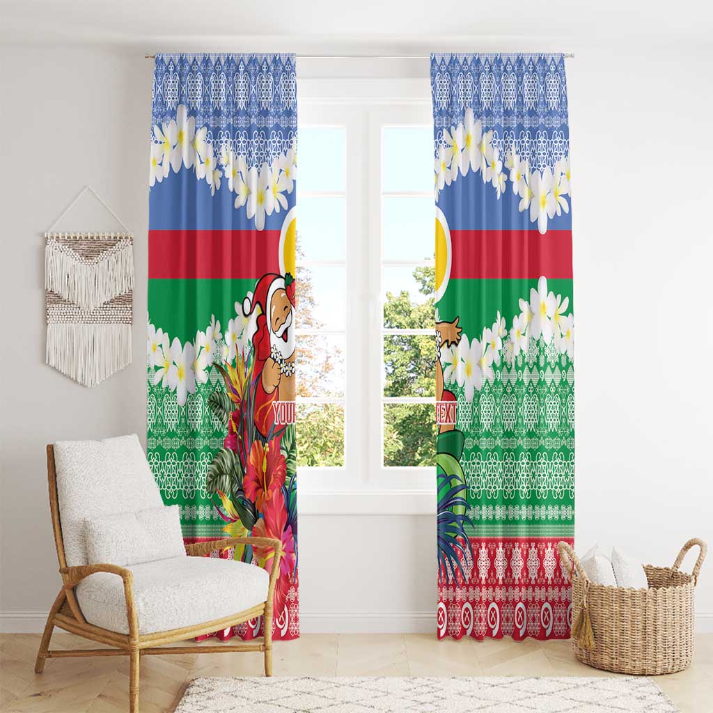 Personalised Shefa Joyeux Noel Window Curtain Proud To Be a Ni-Van Sand Drawing Art - Polynesian Pride