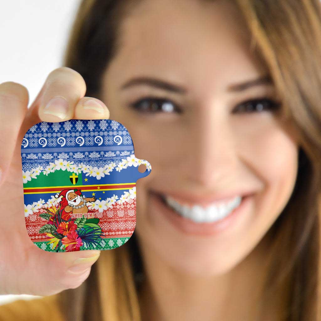 Personalised Tafea Joyeux Noel AirPods Case Proud To Be a Ni-Van Sand Drawing Art - Polynesian Pride
