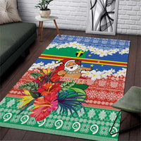 Personalised Tafea Joyeux Noel Area Rug Proud To Be a Ni-Van Sand Drawing Art - Polynesian Pride