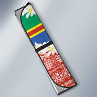 Personalised Tafea Joyeux Noel Auto Sun Shade Proud To Be a Ni-Van Sand Drawing Art LT9 - Polynesian Pride