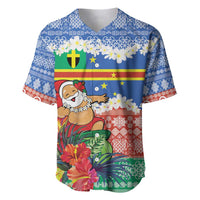 Personalised Tafea Joyeux Noel Baseball Jersey Proud To Be a Ni-Van Sand Drawing Art - Polynesian Pride