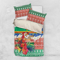 Personalised Tafea Joyeux Noel Bedding Set Proud To Be a Ni-Van Sand Drawing Art - Polynesian Pride
