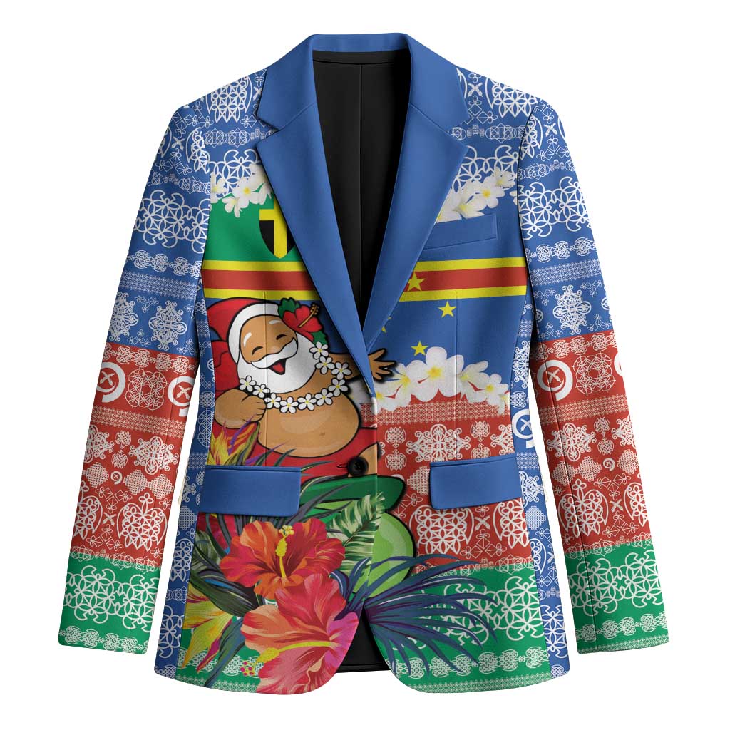 Personalised Tafea Joyeux Noel Blazer Proud To Be a Ni-Van Sand Drawing Art - Polynesian Pride