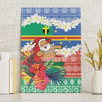 Personalised Tafea Joyeux Noel Canvas Wall Art Proud To Be a Ni-Van Sand Drawing Art - Polynesian Pride