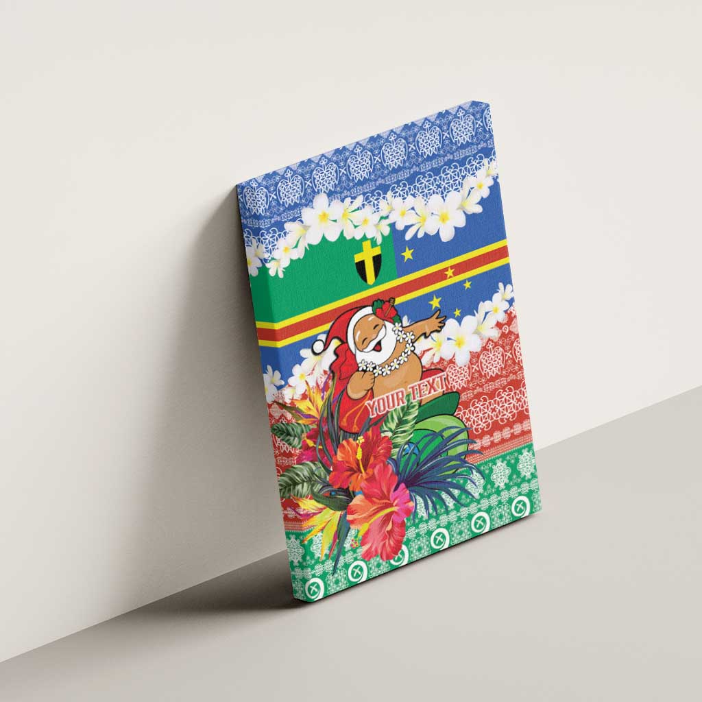 Personalised Tafea Joyeux Noel Canvas Wall Art Proud To Be a Ni-Van Sand Drawing Art - Polynesian Pride